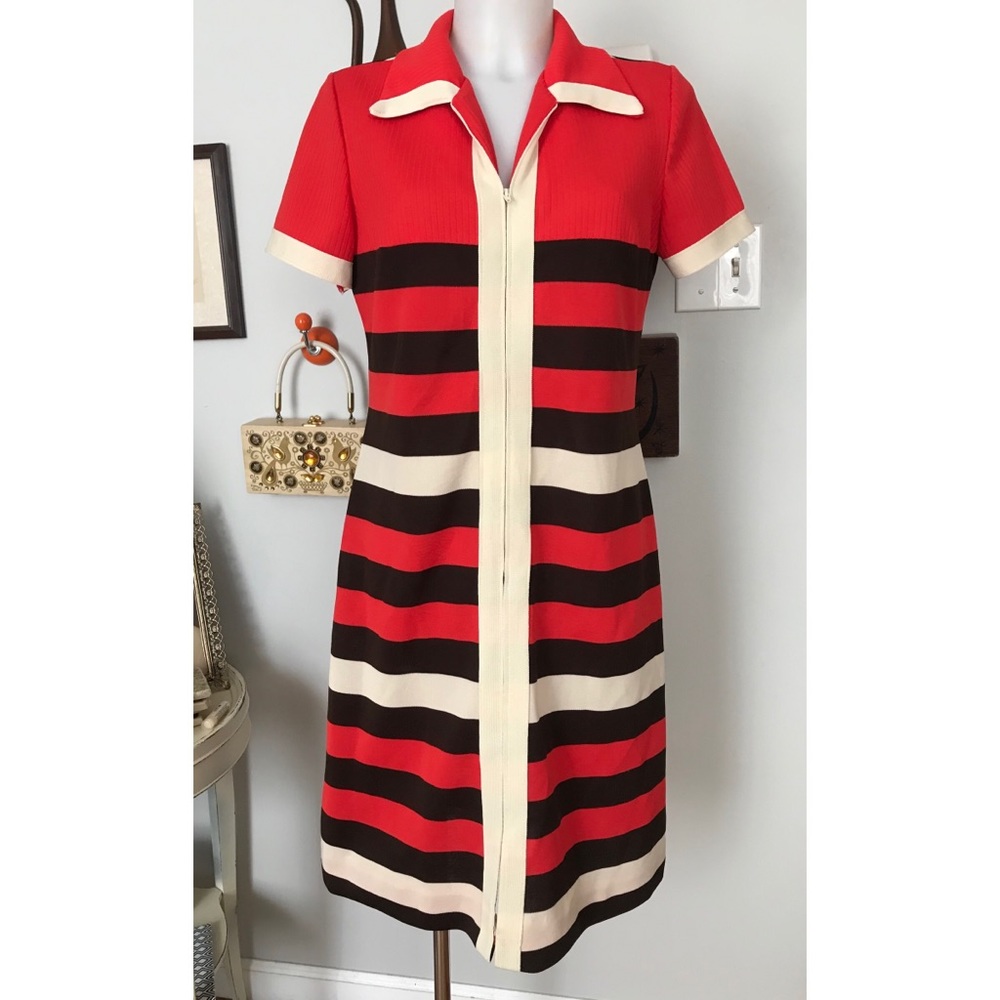 Vintage 70’s Verona Knits stripped dress